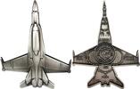 Liberia 20 Dollars JET FIGHTER 1 Oz Silver Coin 20$ Liberia 2024 -