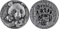 Liberia 30 Dollars GIANT PANDA Animal Tracks 3 Oz Silver Coin 30$ Liberia 2025 -