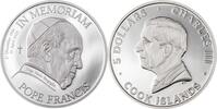 5 Dollars IN MEMORIAM POPE FRANCIS 1 Oz Silver Coin 5$ Cook Islands 2025 Proof