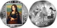 MONA LISA AI-nime Art Masterpieces Silver Coin 500 Francs Cameroon 2025 Proof
