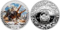 Liberia 20 Dollars TRICERATOPS Jurassic Life 2 Oz Silver Coin 20$ Liberia 2025 -