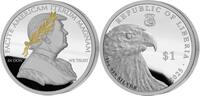 Liberia 1 Dollar TRUMP Caesar 1 Oz Silver Coin 1$ Liberia 2025 -