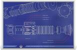 Niue 2 Dollars LUKE SKYWALKER LIGHTSABER Star Wars Blueprint 1 Oz Silver Foil 2$ Niue 2025 -