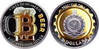 Niue 2 Dollars BEER Bitcoin 1 Oz Silver Coin 2$ Niue 2024 -