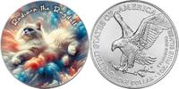 United States 1 Dollar RADIARA THE RAGDOLL Nebula Cats 1 Oz Silver Coin 1$ USA 2025 -