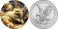 United States 1 Dollar PHERAXIS THE PERSIAN CAT Nebula Cats 1 Oz Silver Coin 1$ USA 2025 -