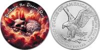 United States 1 Dollar DUSKARA THE DEVON REX Nebula Cats 1 Oz Silver Coin 1$ USA 2025 -