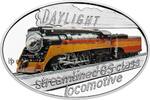 1 Dollar DAYLIGHT Famous Steam Locomotives 1 Oz Silver Coin 1$ Niue 2025 Proof