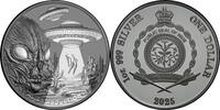 Niue 1 Dollar ALIEN ABDUCTION 1 Oz Silver Coin 1$ Niue 2025 -