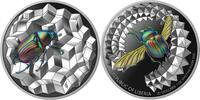 Liberia 20 Dollars SCARABEO Éntoma Colored 1 Oz Silver Coin 20$ Liberia 2025 -