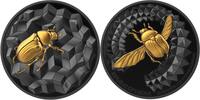 Liberia 25 Dollars SCARABEO Éntoma Gilded 2 Oz Silver Coin 25$ Liberia 2025 -