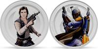   HAN SOLO VS BOBA FETT Star Wars Good and Evil 1 Oz Silver Medal 2025 B... 119,95 EUR  Excl. 15,00 EUR Verzending