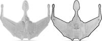 Niue 5 Dollars KLINGON BIRD OF PREY Star Trek Ships 3 Oz Silver Coin 5$ Niue 2025 -