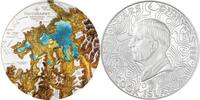 25 Dollars YELLOWSTONE Topography 5 Oz Silver Coin 25$ Cook Islands 2025 Proof