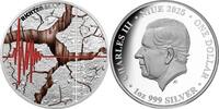 Niue 1 Dollar RICHTER SCALE 90th Anniversary 1 Oz Silver Coin 1$ Niue 2025 -
