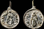 RELIGIOUS MEDALS  Religious Medal XVI-XVII centuries - N.S. CARMEN/ S. ANDRES (1625) - 21x14 mm. VF