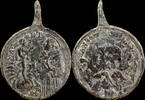 RELIGIOUS MEDALS  Religious medal XVI-XVII centuries, San Antonio Padua - 37x26 mm. VF
