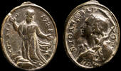 RELIGIOUS MEDALS  Religious medal XVIII century (1728) - 19x16 mm. VF