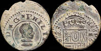 SPANISH MONARCHY  1662, 16 Maravedis Philips IV, Sevilla Mint - 25 mm / 3.85 gr. VF