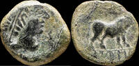 IBERIAN PUNIC REPUBLICAN Ancient Hispania - Castulo, Cazlona (Jaén) Ae Semis - 21 mm / 5.87 gr. -