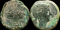 IBERIAN PUNIC REPUBLICAN  Ancient Hispania - Obulco, Porcuna (Jaen) Ae As - 26 mm / 16.47 gr. VF
