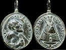RELIGIOUS MEDALS  Religious medal XVI-XVII centuries, S. Jerome / V. Guadalupe - 32x21 mm. VF
