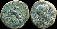 IBERIAN PUNIC REPUBLICAN  Ancient Hispania - Carteia, San Roque (Cádiz) Ae Semis - 18 mm / 3.74 gr. VF