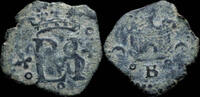 SPANISH MONARCHY  Blanca Philips II, Burgos Mint - 18 mm / 0.97 gr. VF