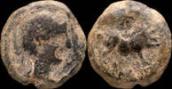 IBERIAN PUNIC REPUBLICAN  Ancient Hispania - Castulo - (Jaén) AE Quadrans - 14 mm / 3.47 gr. VF