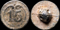 MILITARY BUTTONS  Button Military French, Regiment 15, Napoleonic Wars - 14 mm. VF