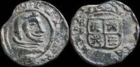 SPANISH MONARCHY  1661, 8 Maravedis Philip IV, Burgos Mint.(A Martillo) - 18 mm / 2,42 gr. VF