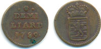 Luxemburg: 1/2 Liard. Brüssel. 1789 Joseph II. von Österreich, 1780-90: VF