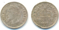 Frankreich: 20 Centimes Napoleon III, 1852-70: -