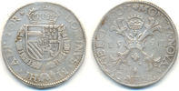 Niederlande Geldern Provinz: Reichstaler nach burgundischem Fuß 1591 VF