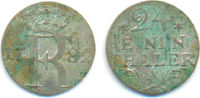 Brandenburg Preussen: 1/24 Taler Berlin 1782 A Friedrich II. der Große, 1740-1786: AU, nicht gereingtes Fundstück