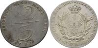Brandenburg Preussen: 2/3 Taler Berlin, Handelsgulden 1797 Friedrich Wilhelm III, 1797-1840: VF-EF