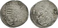 Ungarn: Denar 1554 Ludwig II, 1516-1526: VF / s, Interesante Münze !!