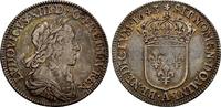 Frankreich Königreich: 1/4 Ecu Paris 1643 A Ludwig XIV, 1643-1715: VF+