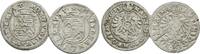 Hanau Münzenberg: Lot 2 x 3 Kreuzer 1613, 1614 Philipp Moritz, 1612-1638: VF