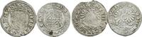 Hanau Münzenberg: Lot 2 x 3 Kreuzer Philipp Moritz, 1612-1638: -