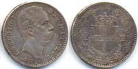 2 Lire 1882 R Roma Italien: Umberto I., 1878-1900.  Feine Patina! vz-St