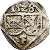 Habsburg: Herzogtum Steiermark: Einseitiger Pfennig 1528 Ferdinand I, 1521-1564: VF+, gut ausgeprägt