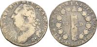 Frankreich: 12 Deniers Lyon 1792 D Constitution, 1791-1793: VF-, dieser selten !!