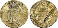 Braunschweig Calenberg Hannover: 4 Pfennig 1717 HCB Georg I, 1714-1727: VF Schrötlingsfehler, selten !!
