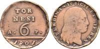 Italien Neapel und Sizilien: 8 Tornesi 1801 Ferdinand IV, 1799-1805: VF