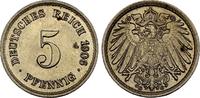 Kaiserreich: 5 Pfennig 1906 G UNC