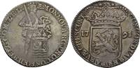 Niederlande Zeeland Provinz: Silberdukat Middelburg 1791 VF-EF, schöne alte Patina