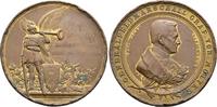 Preussen Bronzemedaille 1890 Helmuth Graf von Molkte 1800-1891 VF vergoldet Randfehler