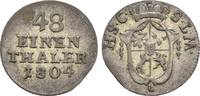 Sachsen Coburg Saalfeld: 1/48 Taler 1804 L Franz, 1800-1806: VF-EF