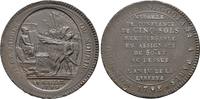 Frankreich: Bronzemedaille zu 5 Sols Constitution, 1791-1792: -